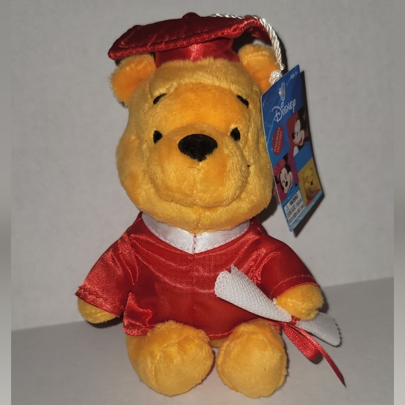 Disney Winnie-the-Pooh graduation bear New tags diploma cap shirt gown tassle - Picture 4 of 8